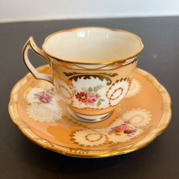 Set of Two Demitasse Cups and Saucers Crescent and Sons England - Picture 3 of 13